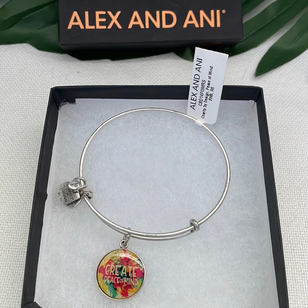 Alex and Ani Peace Bangle - Picture 1 of 9